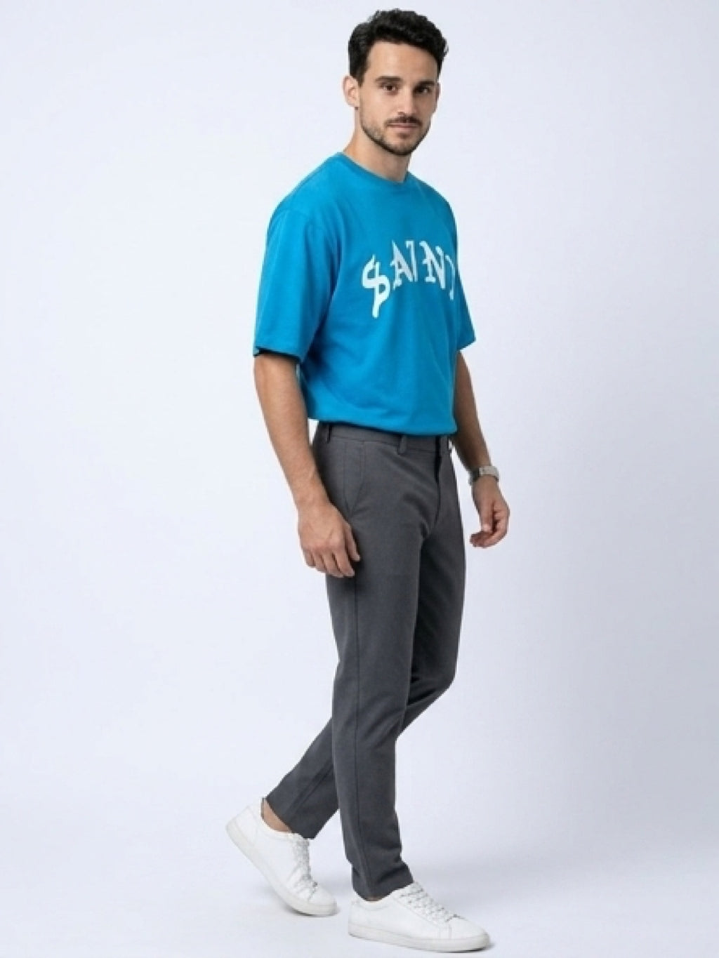 تيشيرت رجالي أزرق ستريت ستايل – SAINT