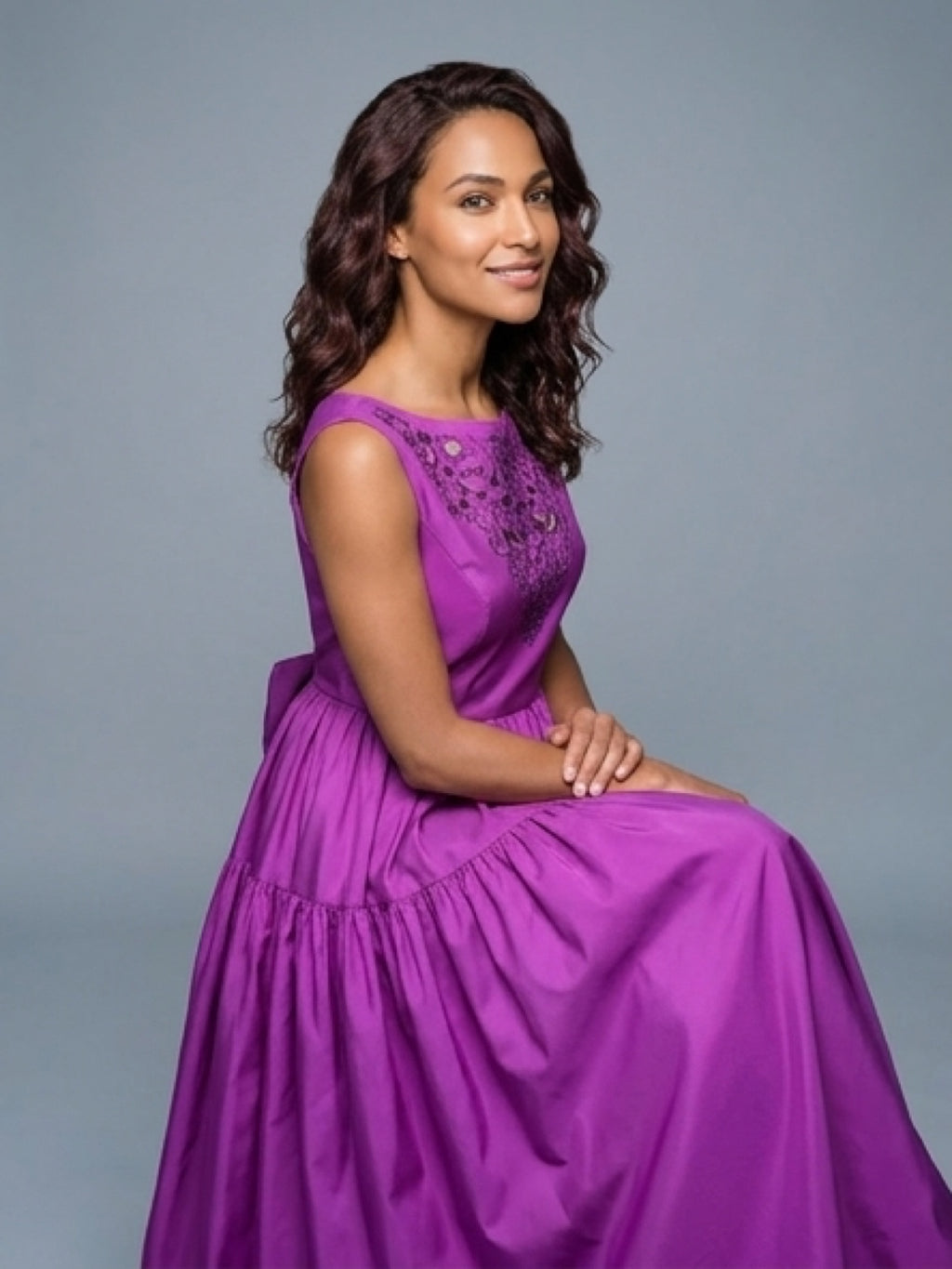 Timeless Violet Flow Dress