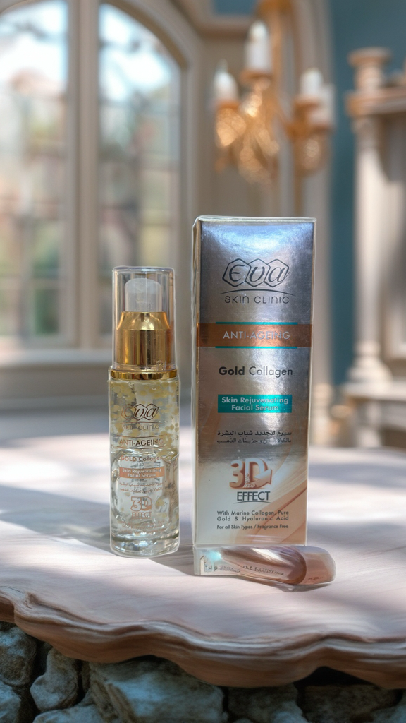 EVA Skin Clinic Gold Collagen Anti-Ageing Serum
سيروم جولد كولاجين لتجديد شباب البشرة