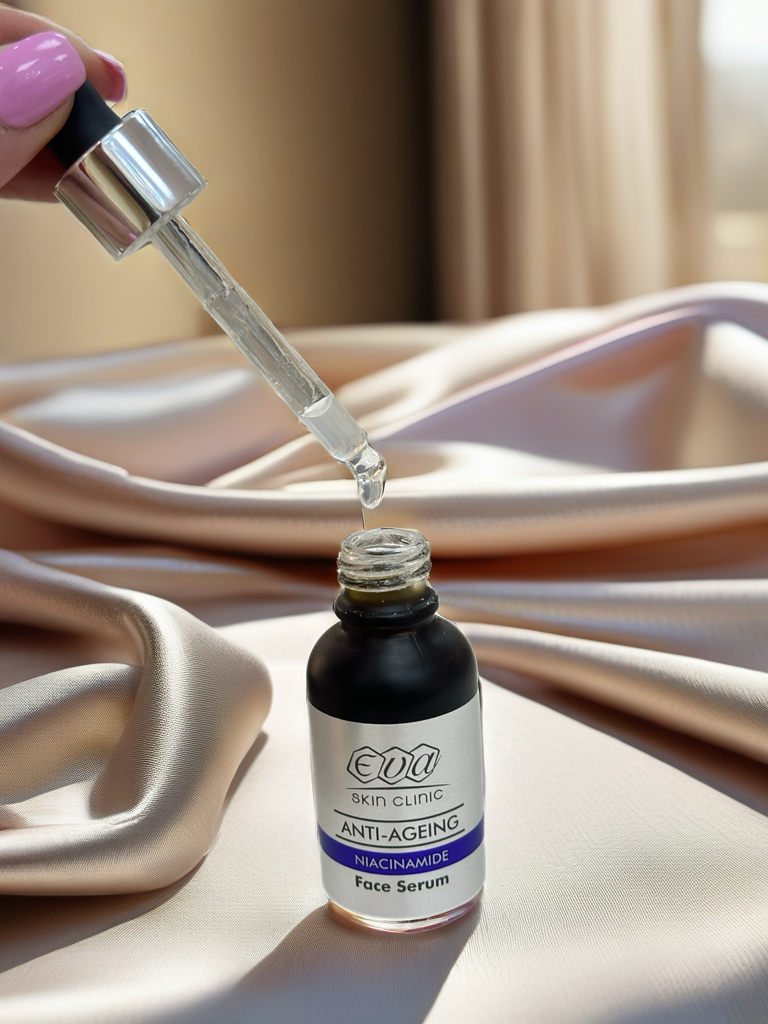 EVA Skin Clinic Niacinamide Anti-Ageing Face Serum
سيروم نياسيناميد لتفتيح وتنقية البشرة