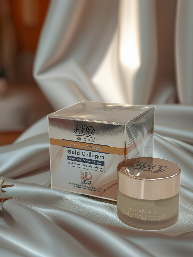 EVA Skin Clinic Gold Collagen Night Eye Contour Cream
كريم جولد كولاجين الليلي لمحيط العين