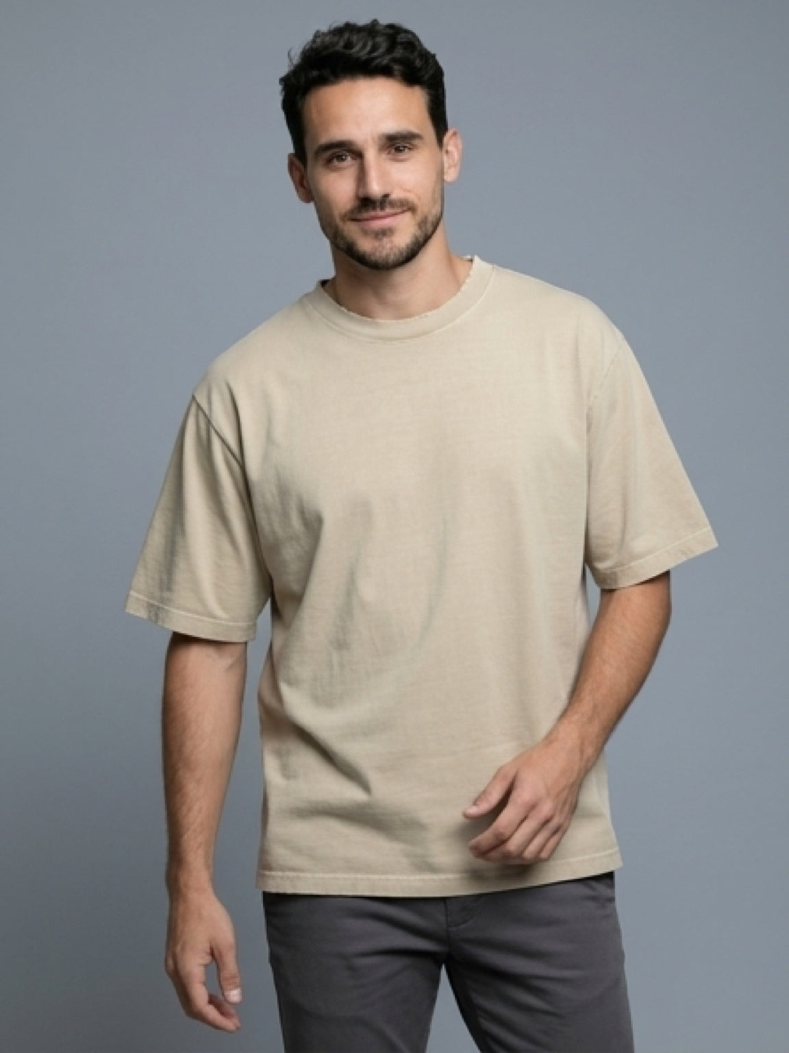 Essential Oversized T-Shirt – Beige