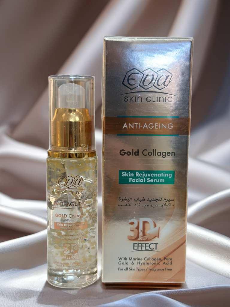 EVA Skin Clinic Gold Collagen Anti-Ageing Serum
سيروم جولد كولاجين لتجديد شباب البشرة