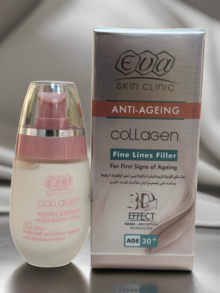 EVA Skin Clinic Collagen Fine Lines Filler Cream
كريم الكولاجين لملء الخطوط الدقيقة +30