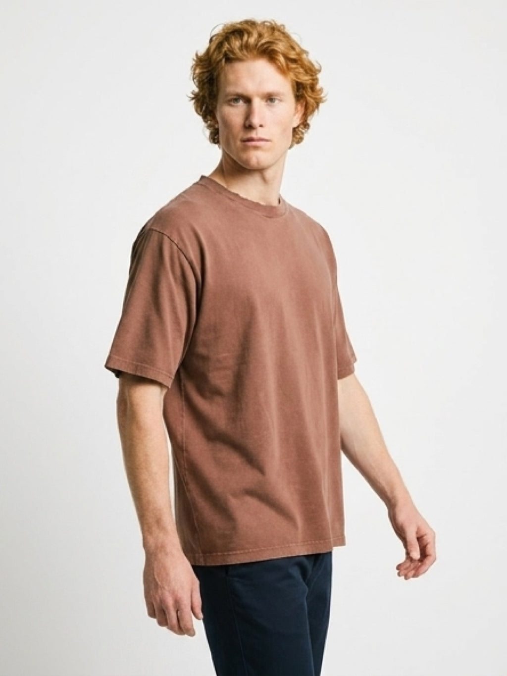 Essential Washed T-Shirt – Brown