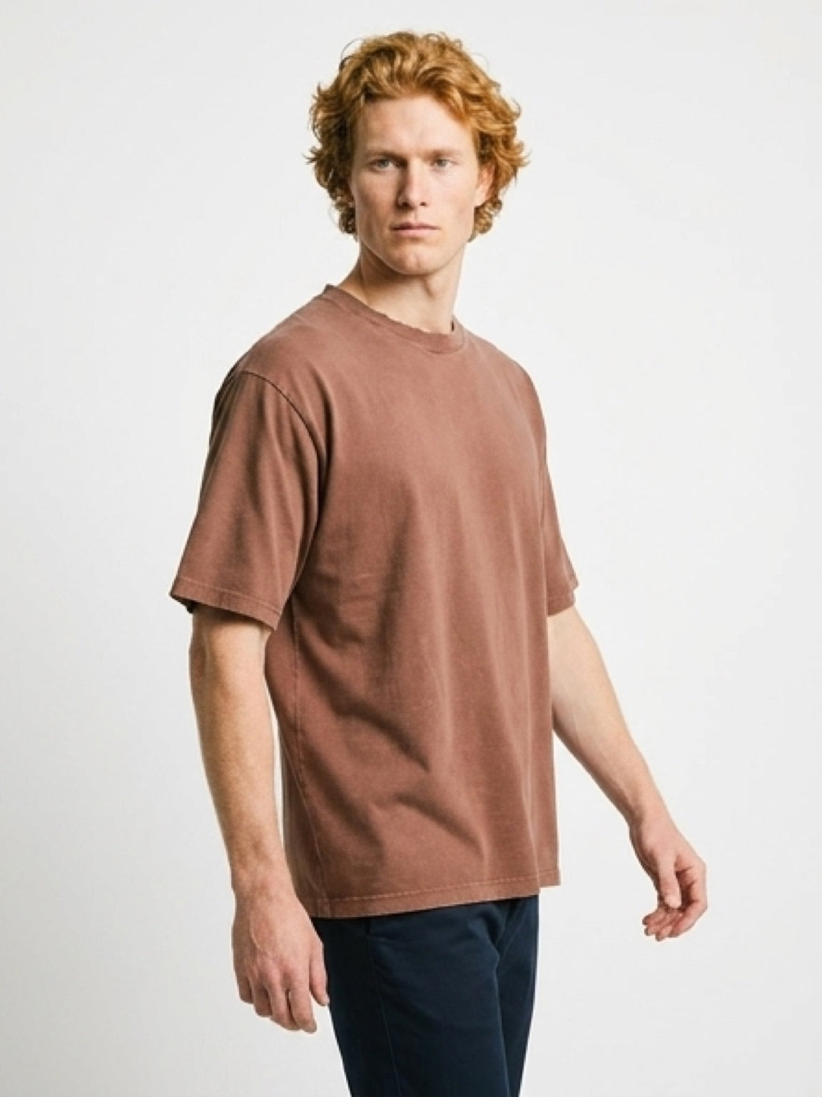 Essential Washed T-Shirt – Brown