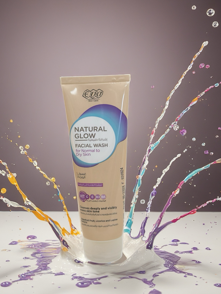 EVA Natural Glow Facial Wash for Normal to Dry Skin 100ml