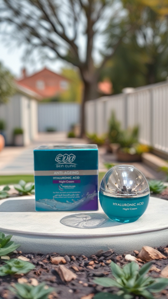 EVA Skin Clinic Hyaluronic Acid Night Cream
كريم ليلي بحمض الهيالورونيك من إيفا