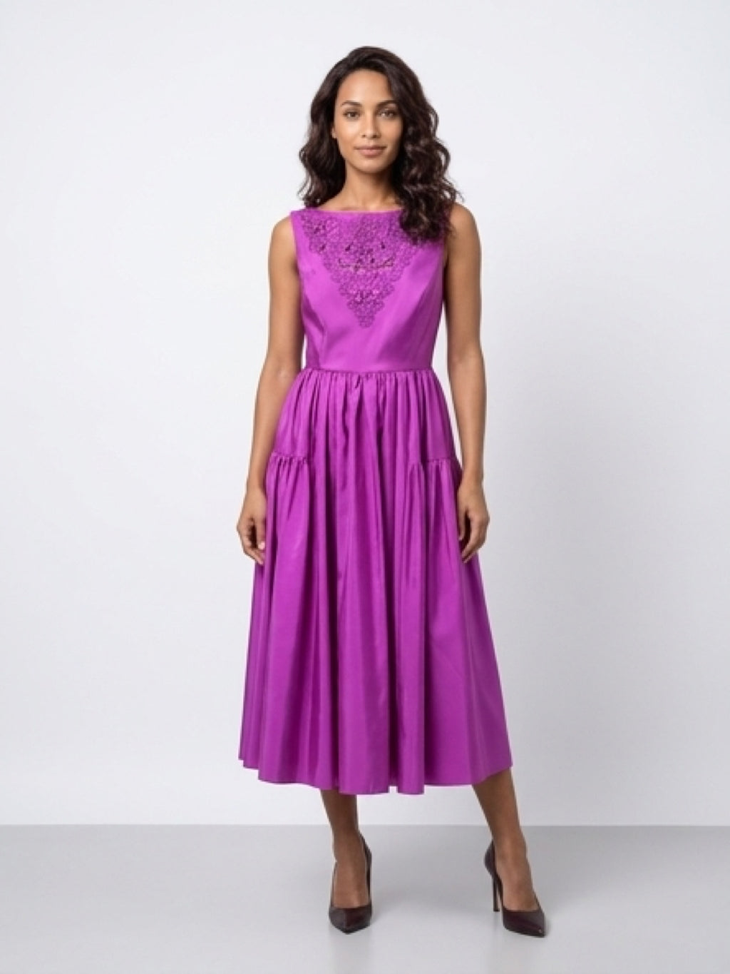 Timeless Violet Flow Dress