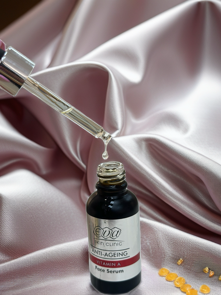 EVA Skin Clinic Vitamin A Anti-Ageing Face Serum
سيروم فيتامين A لمكافحة التجاعيد وتجديد البشرة