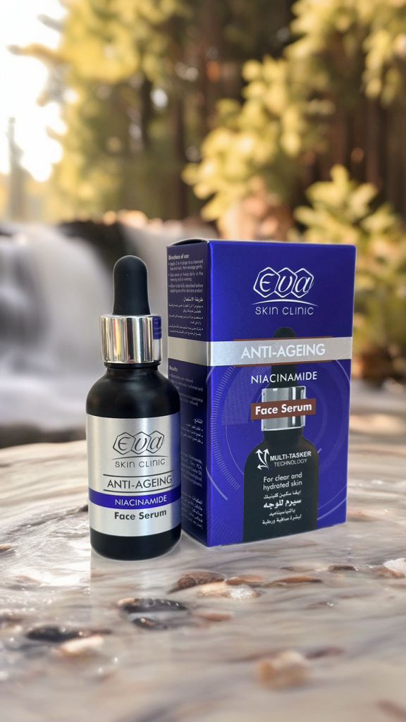 EVA Skin Clinic Niacinamide Anti-Ageing Face Serum
سيروم نياسيناميد لتفتيح وتنقية البشرة