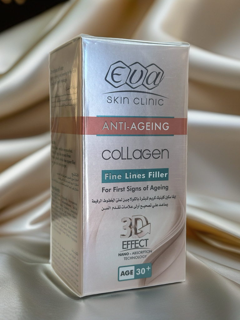 EVA Skin Clinic Collagen Fine Lines Filler Cream
كريم الكولاجين لملء الخطوط الدقيقة +30