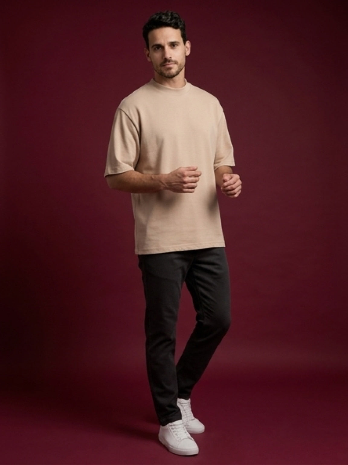 Basic Essential T-Shirt – Beige