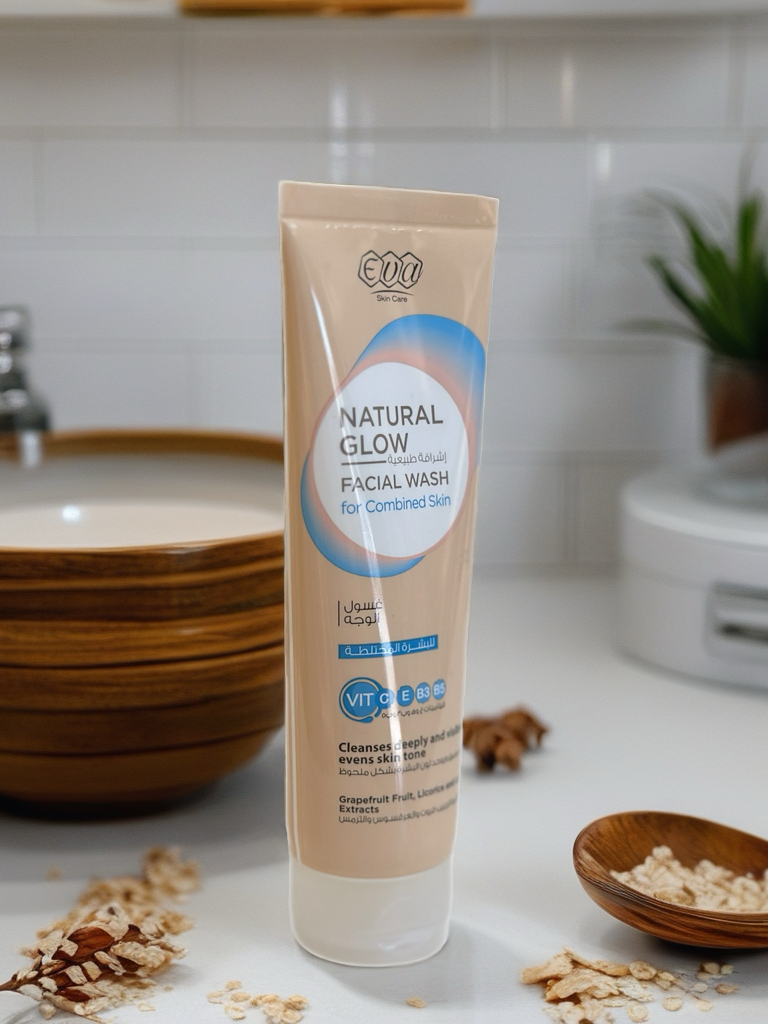 EVA Natural Glow Facial Wash for Combined Skin 100ml
