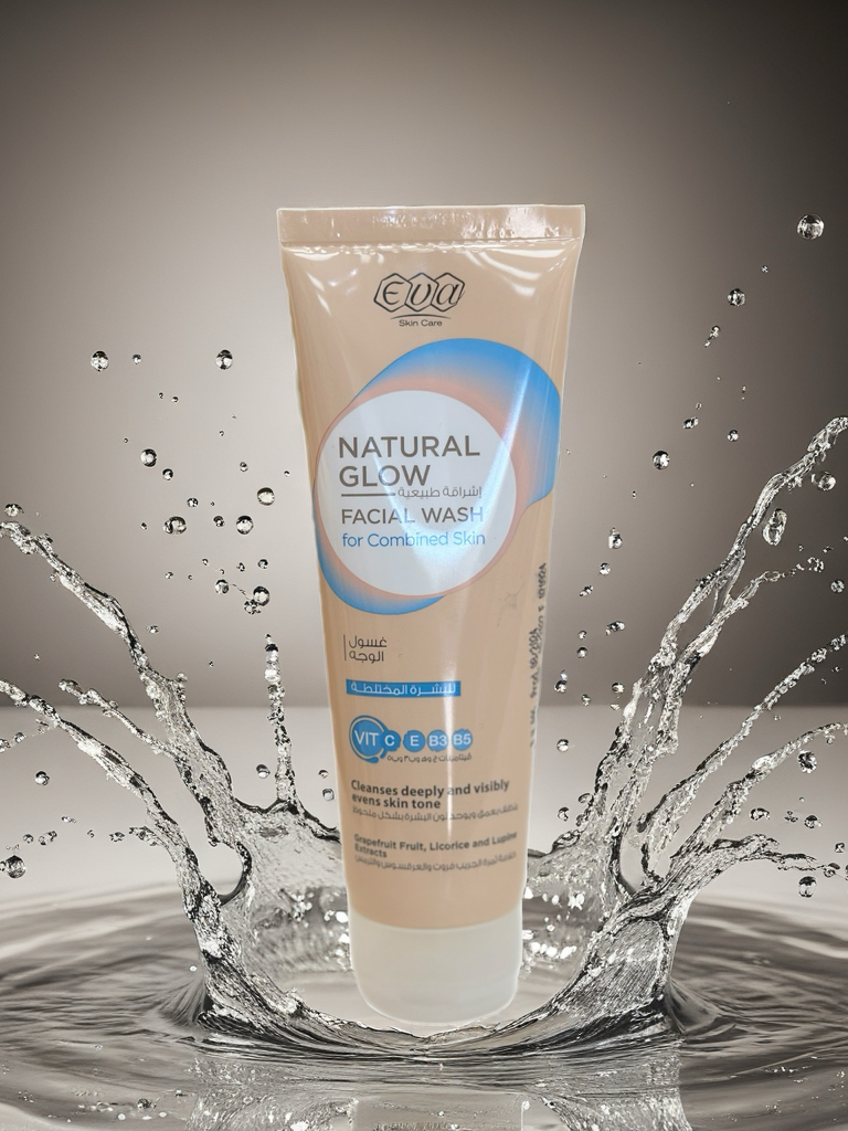 EVA Natural Glow Facial Wash for Combined Skin 100ml