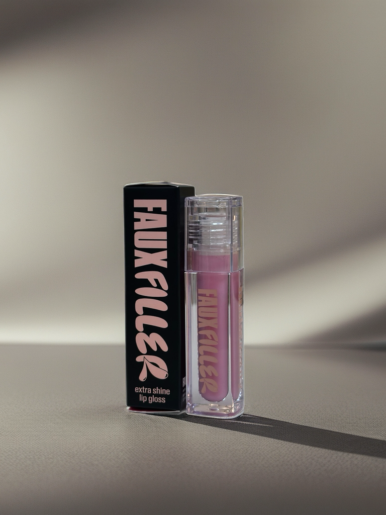 Huda Beauty Faux Filler Extra Shine Lip Gloss – High Volume Glassy Lips