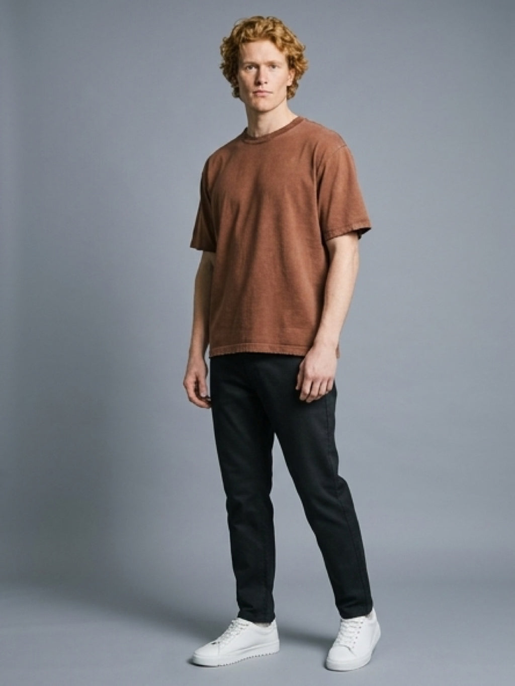 Essential Washed T-Shirt – Brown