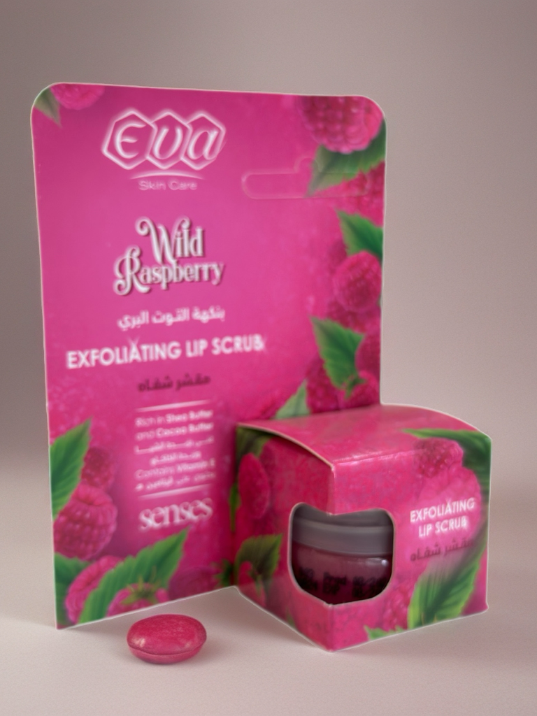 EVA Senses Wild Raspberry Exfoliating Lip Scrub 20g