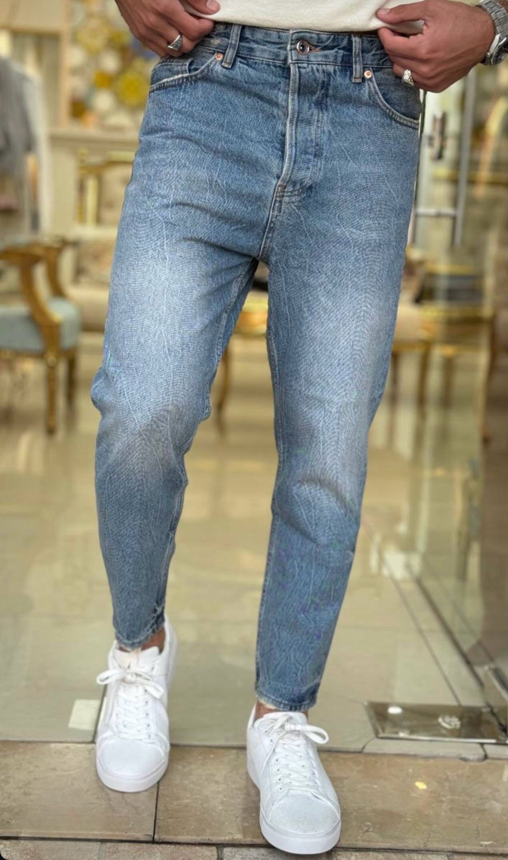 Classic Medium Wash Regular Fit Jeans