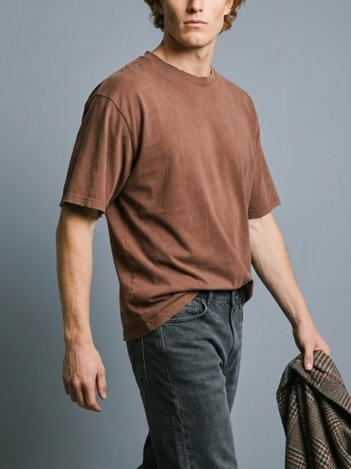 Essential Washed T-Shirt – Brown