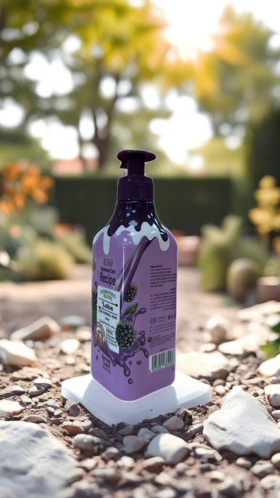 eva lotion, hydrating lotion, body lotion, لوشن جسم, normal skin, berries scent, body care, optimum care recipe