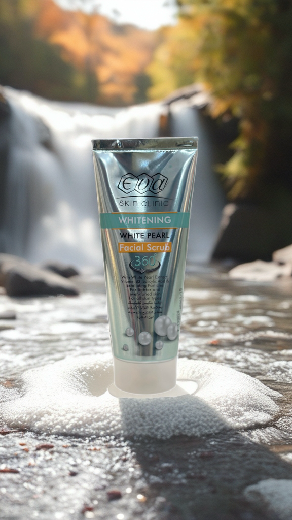 EVA Skin Clinic Whitening White Pearl Facial Scrub 360°
مقشر الوجه وايت بيرل من إيفا
100ml