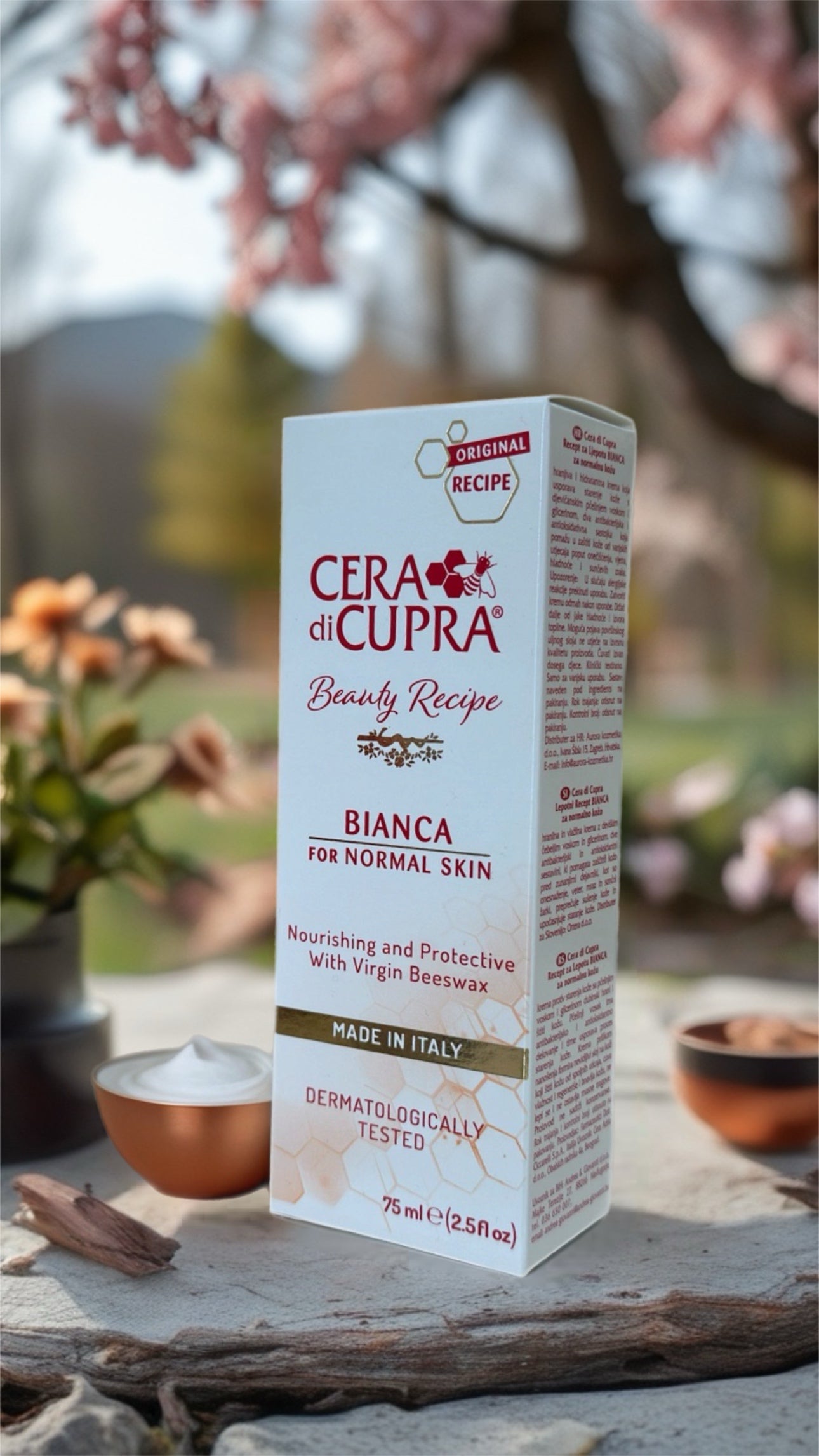 Cera di Cupra Bianca Cream for Normal Skin – 75ml (Made in Italy)